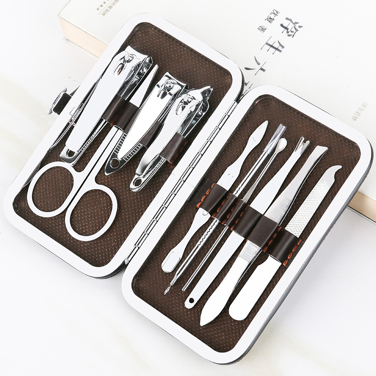 Caja de cuero set de 10