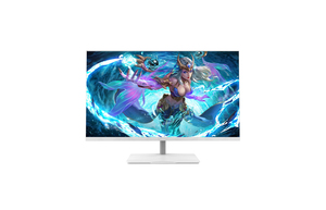 白色液晶显示器27英寸台式显示器电脑，带高清-MI VGA DVI输入 - Product Image 2