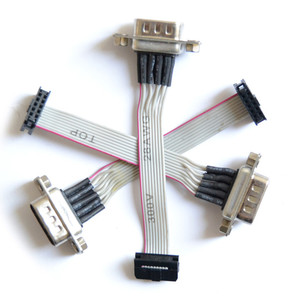 DB 9 Pin <strong>IDC</strong> Connector 2.54 mm UL2651 Flat Ribbon <strong>Cable</strong> - Product Image 1