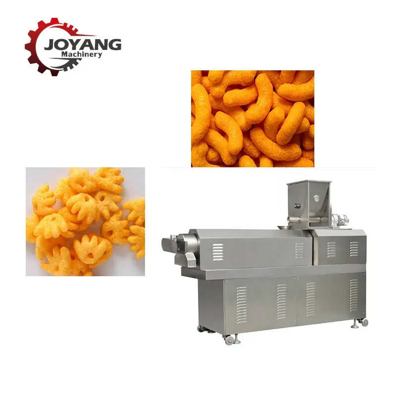 Expanding Equipment Puff Pastry Cheese Balls Curls Sticks Bars Corn Puffs Making Machine Snack Extruders