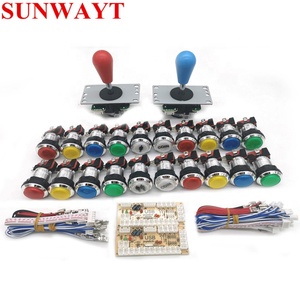 Venta al por mayor, Kit de Arcade Diy, botones y Joysticks led iluminados con cromo para Raspberry pi 3/máquinas de juegos Arcade/PC - Product Image 2
