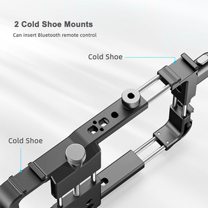 Phone Cage Compatible with Professional Rig <strong>Kit</strong> with 2 Handles Detachable for Handheld <strong>Filmmaking</strong> Vlogging Stabilizer Mount - Product Image 4