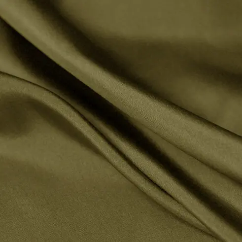 शीर्ष गुणवत्ता वाले चिकनी हरे रेशम हेबोताई कपड़े के लिए सादे रंग से बुना हुआ हैबोताई कपड़े