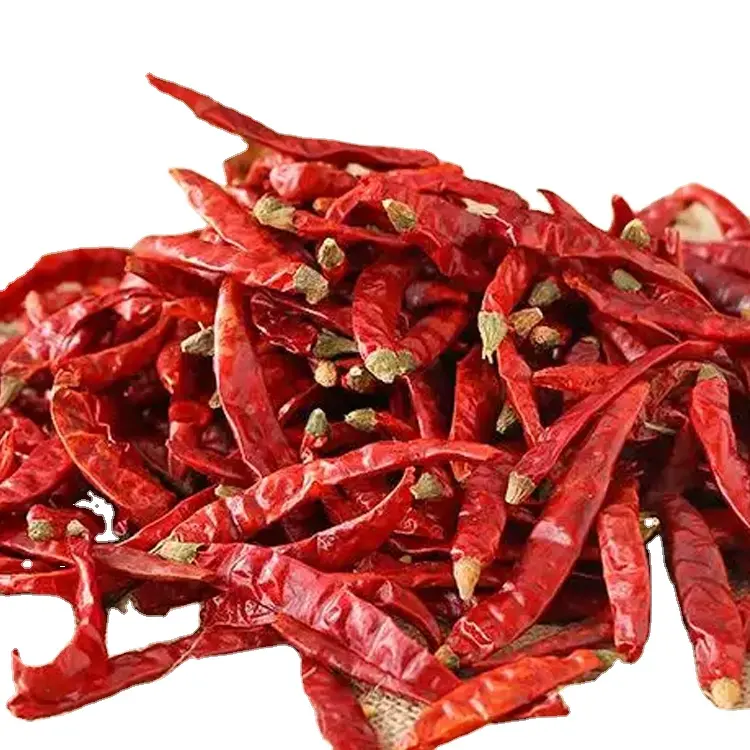 Chile seco de alta calidad, pimientos rojos enteros, pimiento rojo seco, condimento SHU10000