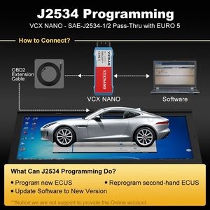 VXDIAG VCX NANO NX500 Pro OBD2 Scanner per auto strumento diagnostico per Ford Mazda ECU chiave programmatore e lettore di codici caratteristiche di Test attivo - Product Image 3