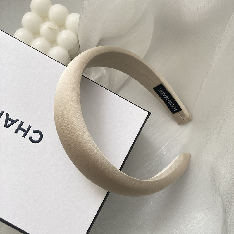 Bandeau pour cheveux en soie de riz et café coloré