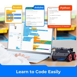 Robotics Kit Programmier bares Roboter-Kit Kompatibel mit Arduino IDE und Raspberry Pi für Jugendliche und Erwachsene