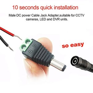 DAJIANG OEMカスタマイズ12V 5A DCパワープラグコネクタ5.5mm X 2.1mmジャックLEDストリップ用防犯カメラパワージャックケーブル - Product Image 4