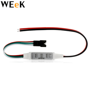 SP002E DC5-24V 3 ключа мини RGB контроллер микро-контроллер для WS2811 WS2812B пикселей сон цвета светодиодной ленты до 2048 пикселей - Product Image 1