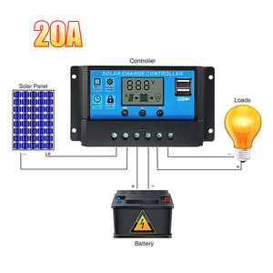 Auto MPPT Solar panel Controller mit LCD-Display 10A 20A 30A PWM Dual USB Port Batterie regler für Solars ysteme - Product Image 4