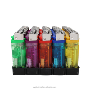 5色可选透明火石火花轮发光二极管火焰气体点烟器 - Product Image 2