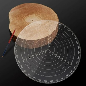 Acrylic Drawing Woodworking Centering Circle Maker Tool <strong>Center</strong> Finder Ruler Template Stencil - Product Image 3