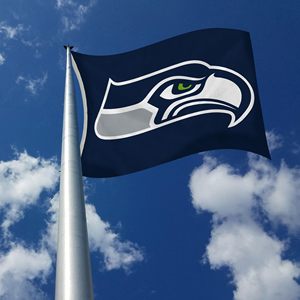NFL快速交货工厂定制3x5英尺100% 聚酯运动赛事西雅图海鹰旗西雅图海鹰 - Product Image 3