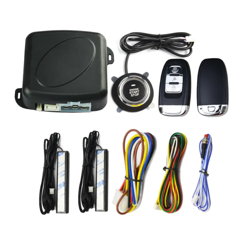 PKE бесключевой доступ Дистанционное пусковое управление Автомобильная кнопка запуска система автомобильной сигнализации для автомобиля