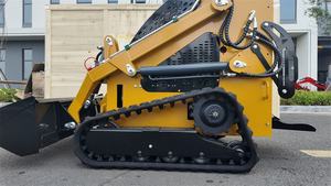 मुफ्त शिपिंग चीनी माइक्रो क्रॉलर स्किड डस्टर रोटरी टिलर इलेक्ट्रिक लोडर सस्ते छोटे स्किड स्टीड लोडर - Product Image 4