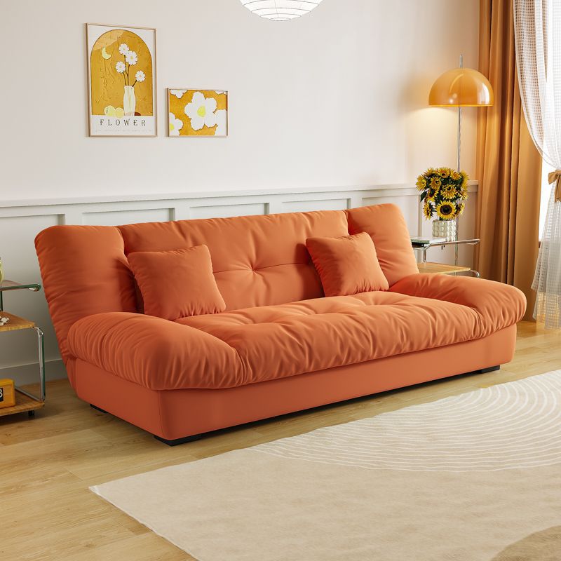 Flanelle orange, douce pour la peau