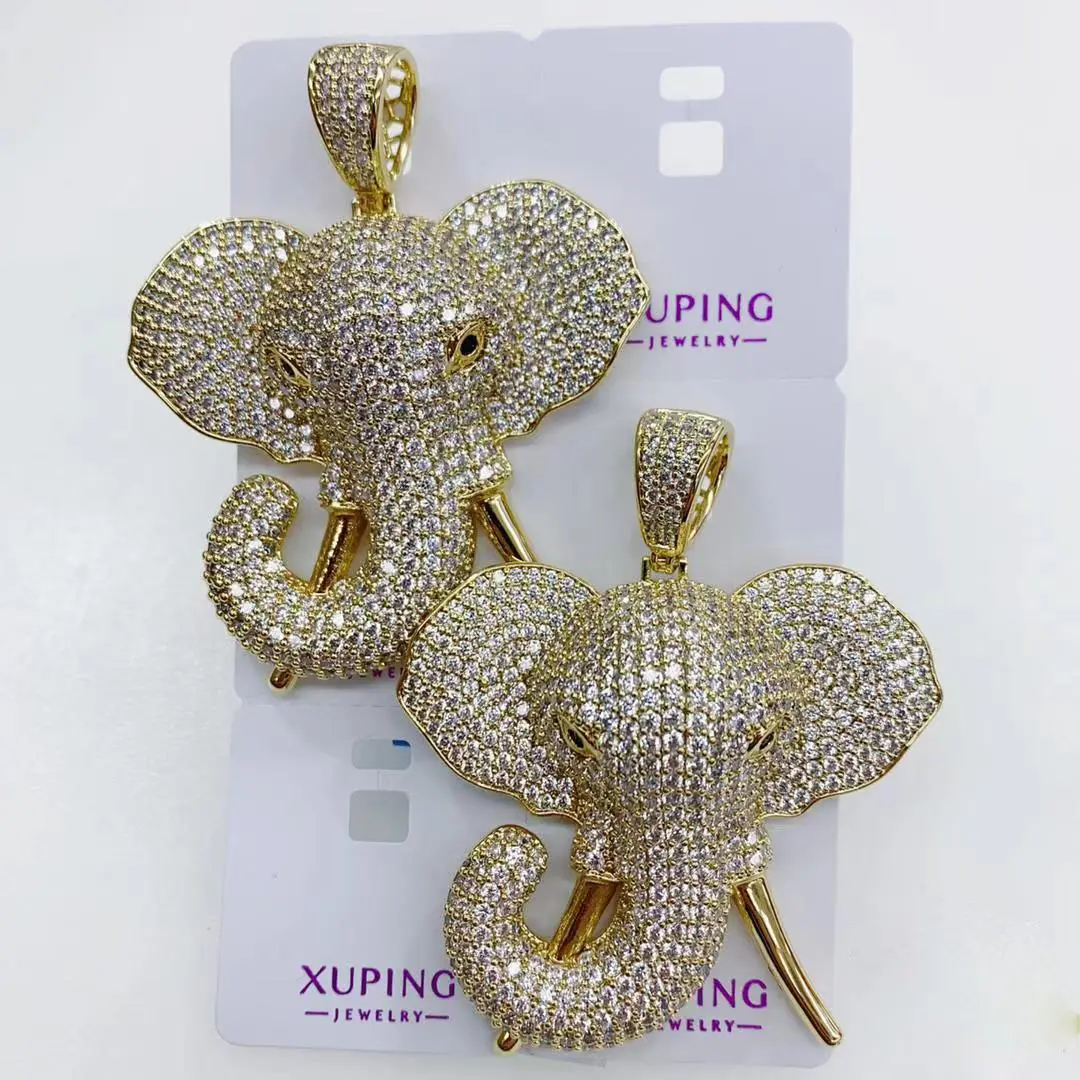 Xuping 14k ornamenti dorati ali d'angelo animale elefante farfalla serpente croce ornamenti ciondolo ornamenti artigianali fai da te
