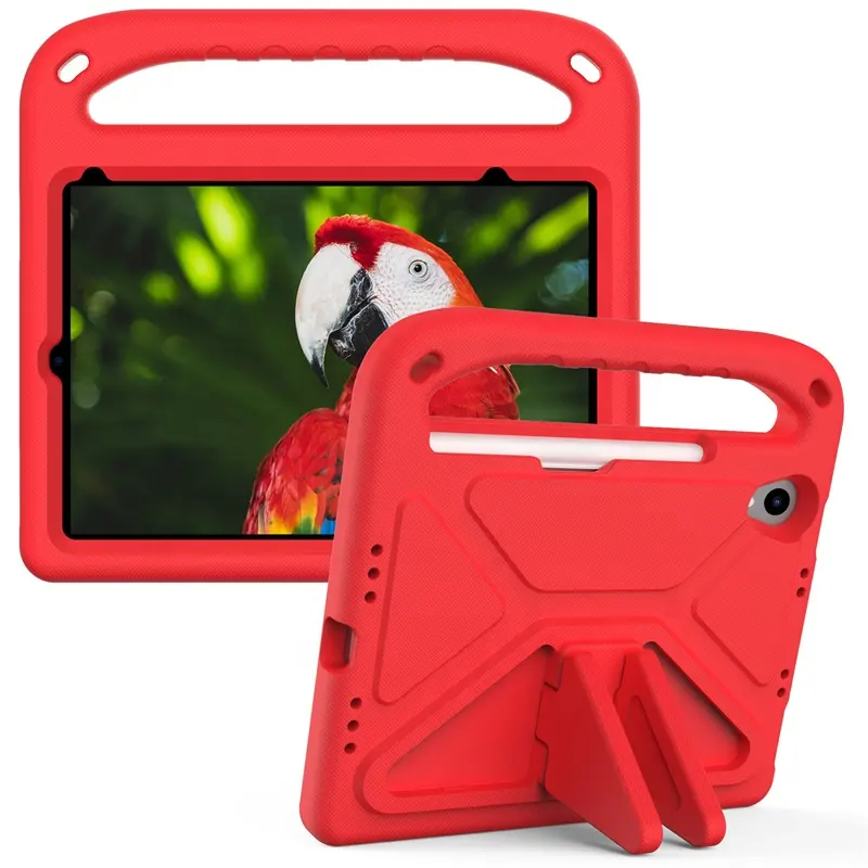 الاطفال آمنة إيفا للصدمات الغطاء الخلفي موقف حافظة لجهاز iPad البسيطة 6 2021 اللوحي اكسسوارات