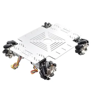 40KG Big Load 4WD Ganzmetall Mecanum Rad Roboter Auto Chassis Kit Plattform mit DC 12V Encoder Motor für Arduino DIY Projekt