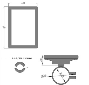 Kt LCD8s ekran Sm veya su geçirmez konnektör 24V 36V 48V elektrikli bisiklet ekran Kt denetleyici - Product Image 3