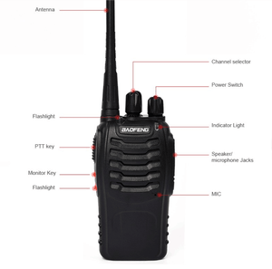 Baofeng-mini walkie talkie 888s, radio de 2 vías, transceptor, Radio, intercomunicador inalámbrico, woki toki - Product Image 3