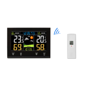 FT0855 Wireless Weather Station Color Display With Remote Temperature Humidity <strong>Sensor</strong> Supporting 8 Channels Home Garden <strong>Use</strong> - Product Image 1