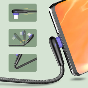 Right-angle Charging Ports Protector USB Micro <strong>Cable</strong> Communication <strong>Cables</strong> Factory Wholesale Mobile Phone Data <strong>Cables</strong> - Product Image 2
