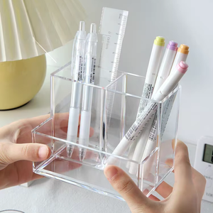 Hiện Đại Xách Tay Acrylic Lưu Trữ Trong Suốt Hộp Máy Tính Để Bàn Tổ Chức Container Nhà Máy Bán Buôn Bán Hàng - Product Image 1