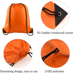 Custom Logo Cheap Polyester Drawstring Bag Gym Sports Draw <strong>String</strong> Bags Sport Bag Drawstring Backpack - Product Image 5