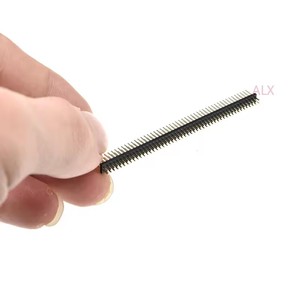 Placcato in oro 2x50 Pin doppia fila maschio 1.27mm Pitch Pin striscia connettore 2x50 Pin 2*50 p 50 Pin per scheda Pcb Arduino