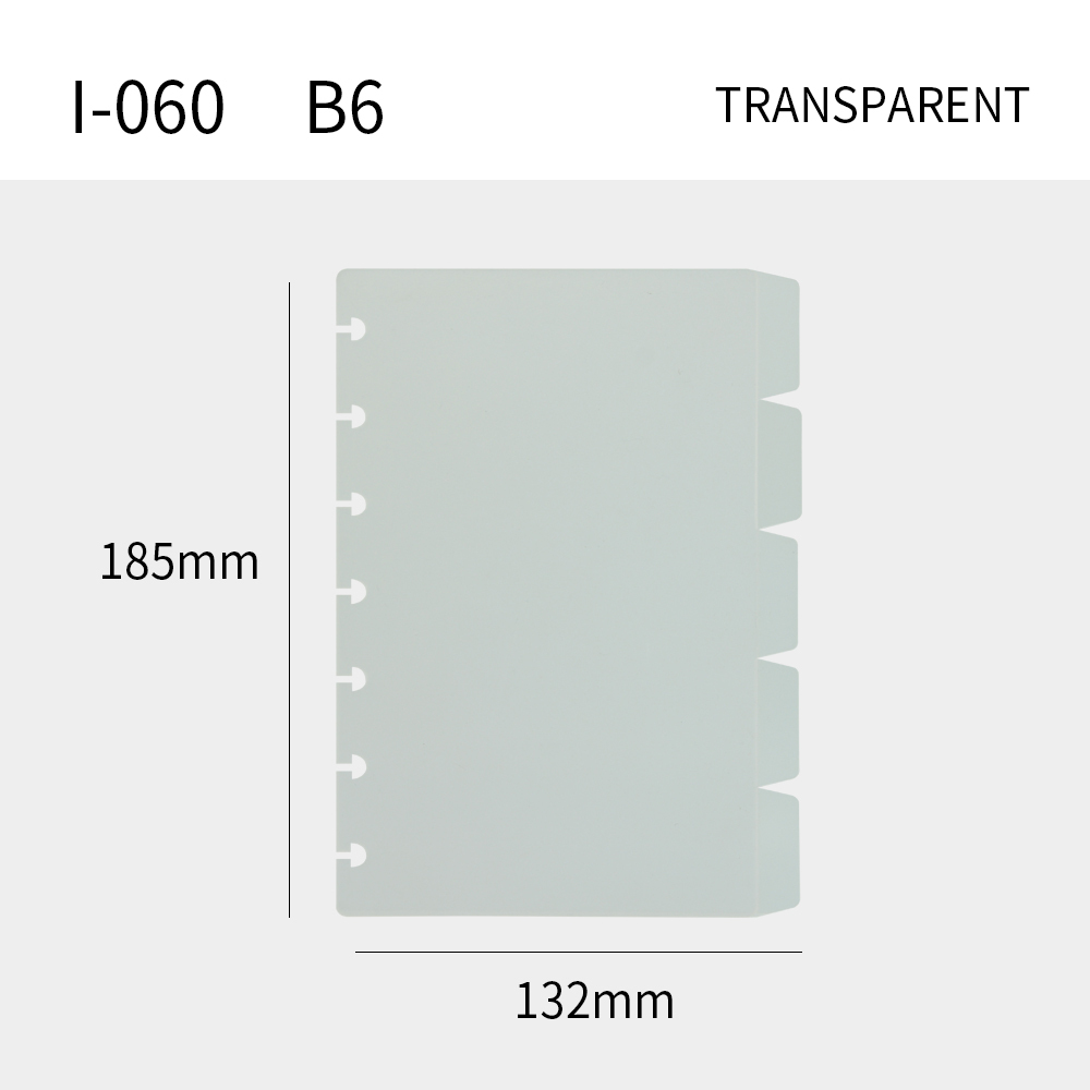 B6 Plastic, Transparent, 1-5