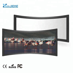 180 grados pantalla de proyección curvada fijo curva HD proyector de pantalla de 133 pulgadas, formato 16:9 con buen precio - Product Image 2