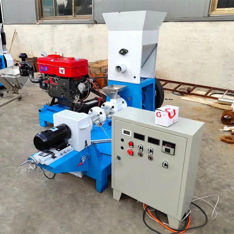 Máquina de prensa de pellets de alimentación de peces flotante de alta calidad en Pakistán máquina de prensa de pellets de alimentación de peces flotante en Dubai