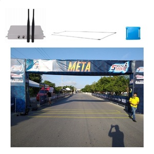 Lettore rfid attivo per moto/bici/MTB speed race 2.4GHZ decoder chip transponder loop mat antenna lettura accurata del tempo - Product Image 1