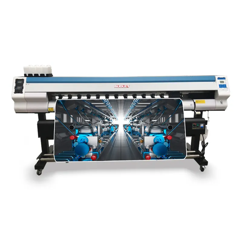 Audley vendita calda 1.8m Plotter a getto d'inchiostro di grande formato stampante Eco solvente Banner Sticker vinile tela carta da parati macchina da stampa