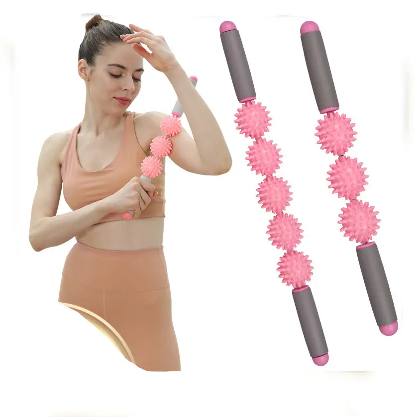 Bastão massageador de pescoço, rolo de massagem universal para relaxamento muscular e pescoço, bola esportiva de membrana para yoga