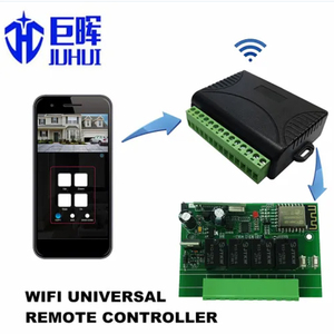 AC DC 12V-24V Tor öffner Universal empfänger mit Fernbedienung 433,92 MHz Externer Schalter Für Garagentor-Verschluss-Empfänger-Kit - Product Image 5