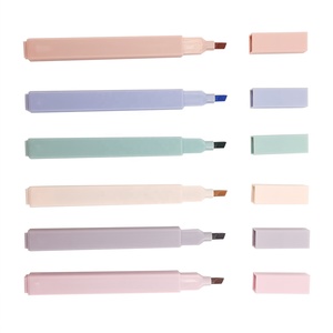 Resaltador de colores Pastel para la escuela, luz borrable, regalo promocional - Product Image 2