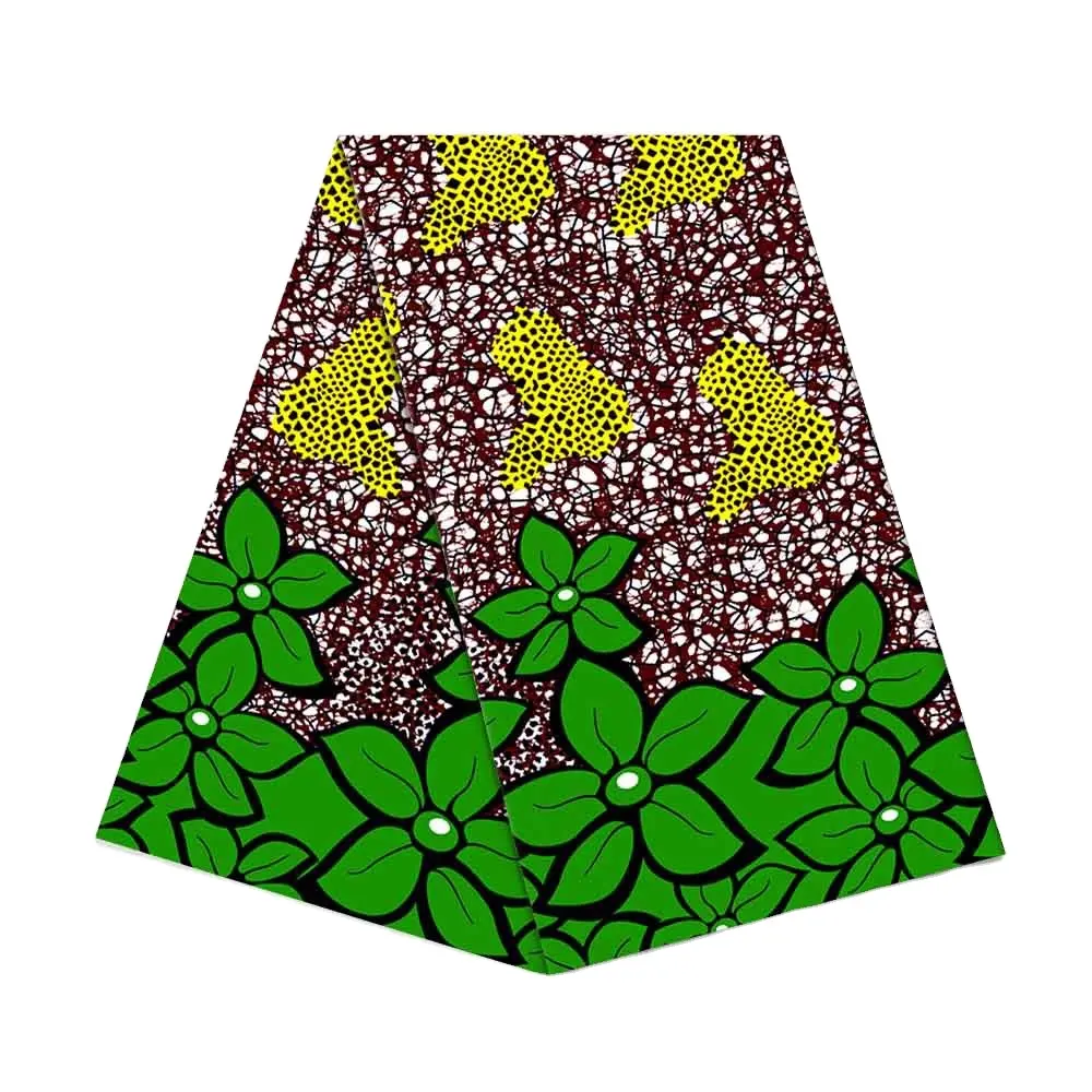 Tela de algodón con estampado y teñido de estilo tradicional africano para mujer, nuevo