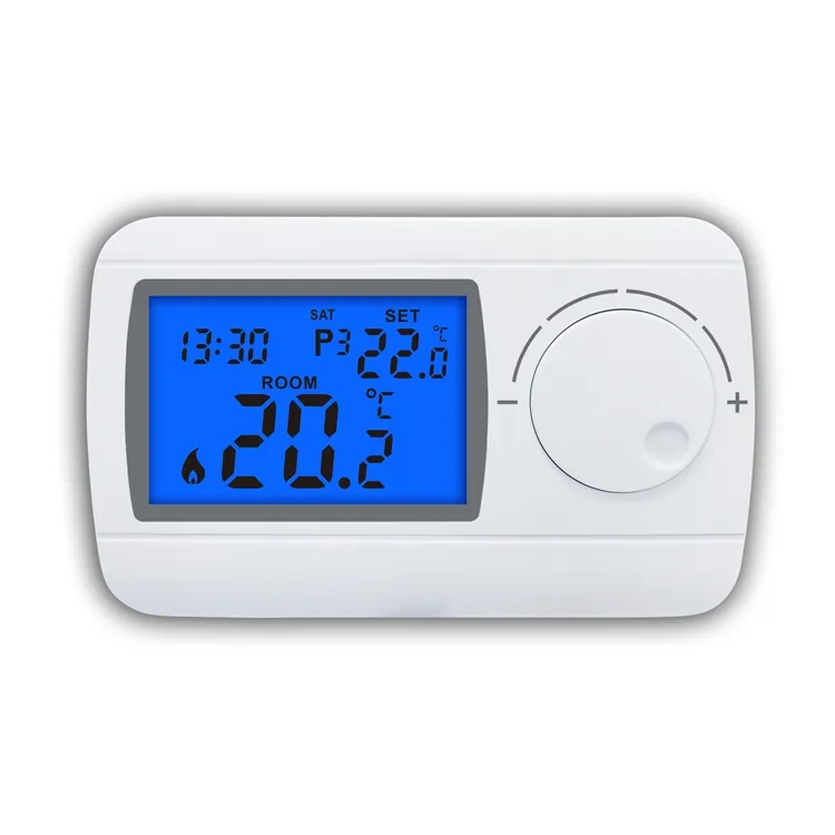 Termostato de caldera de Gas con cable ABS, programable y ahorrador de energía, Digital, semanal, 230V, HVAC