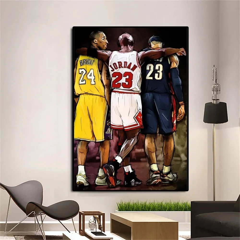 Basket Star Poster e stampe dipinti su tela Wall Art Kobe Bryant Picture for Living Room Boys Home One Piece Decoration