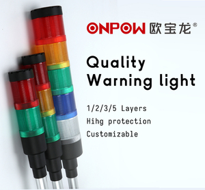 Uyarı ışığı ONPOW HBJD-40A serisi 2 3 5 katmanlar RYG LED yanıp sönen uyarı ışığı led sinyal kulesi yığını ışık - Product Image 1