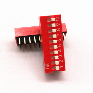 2.54mmピッチDIPスイッチ1/2/3/4/5/6/8/10/12ピンスライドディップスイッチで公開 - Product Image 2