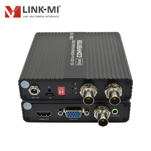 Convertidor SDI a HDMI/VGA/AV con salida de bucle IR SDI y interruptor de modo compatible con convertidor 720p 1080p SDI BNC a CVBS