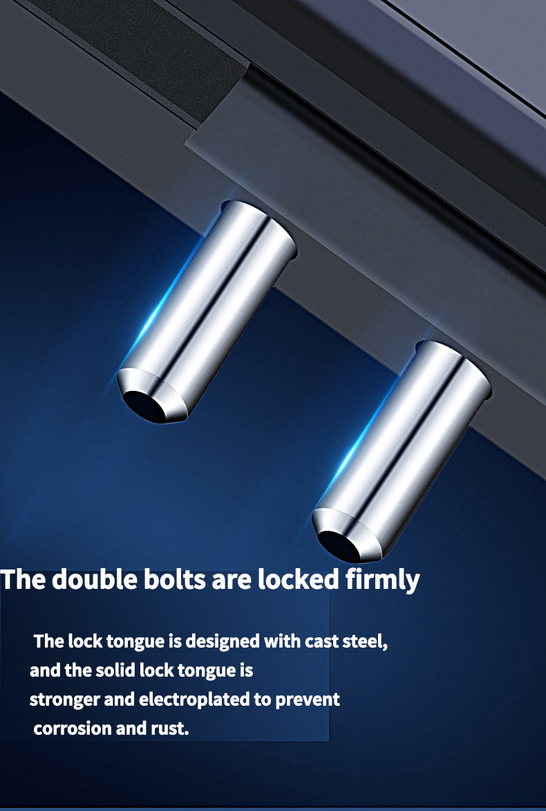 Smart safety door lock guangdong refers to high-definition color screen remote control applet Mechanical key Multi-function lock