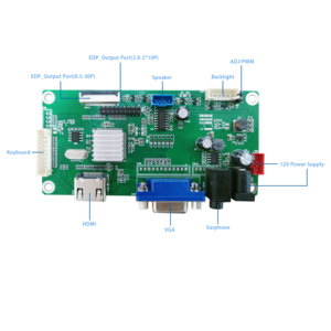 ODM OEM <strong>VGA</strong> HD-MI 1920*1080 EDP Interface <strong>LCD</strong> Panel Screen Control Panel Custom Display Driver Board <strong>with</strong> Signal <strong>Input</strong>