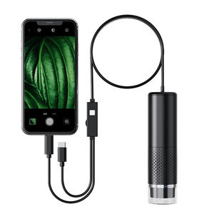 Microscopio USB 0,3 MP 480P Microscopio digital Compatible con Windows para niños Detección 50-1000X con base de luz - Product Image 2