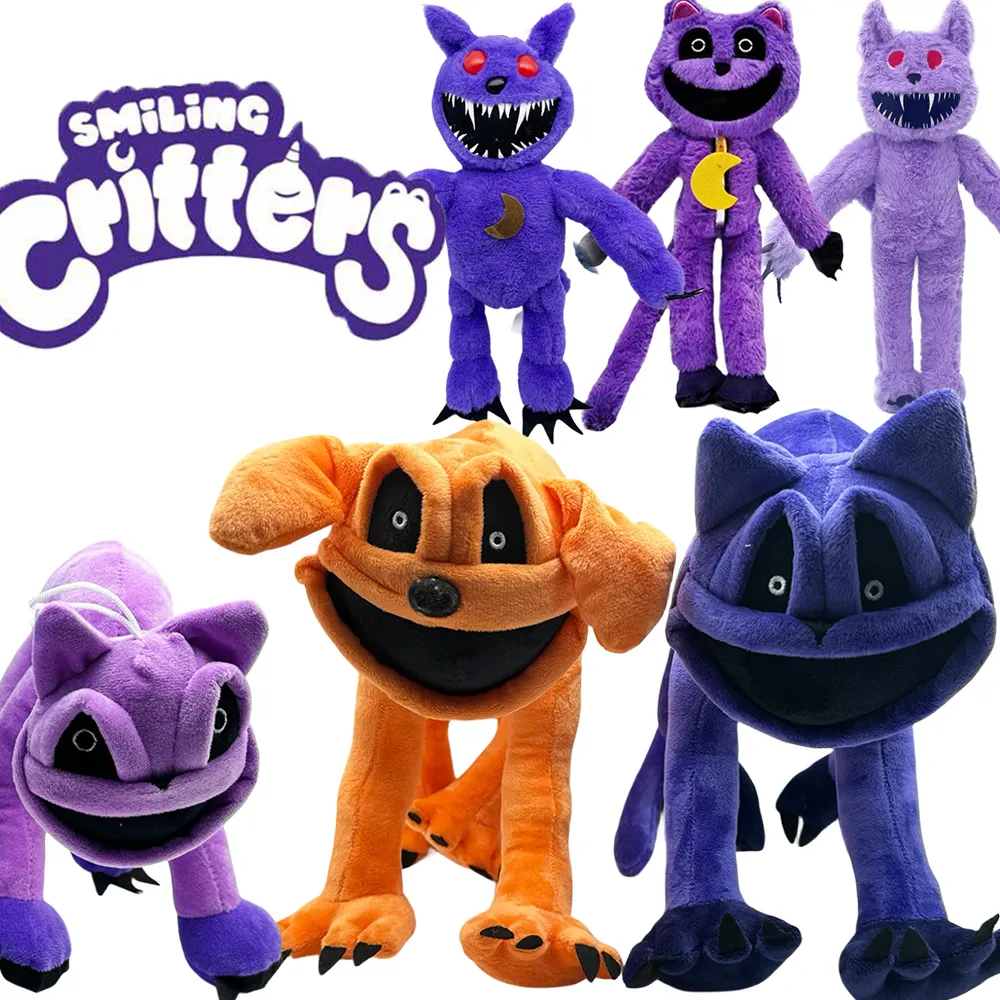 Nuovo arrivo spaventose creature sorridenti peluche farcite Cartoon catnap Doll coniglio bambola elefante animali imbalsamati