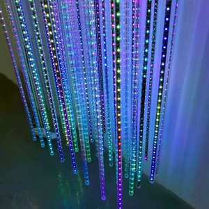 Olay sahne Event rgb 3D LED Meteor tüp dinamik LED matris ışık olay yeri için tavan dekorasyonu - Product Image 1