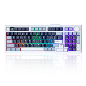 Darmoshark TOP 98 con cable 2,4G Teclado mecánico inalámbrico para juegos intercambio en caliente 98 teclas retroiluminación RGB interruptor personalizado teclado de computadora - Product Image 3